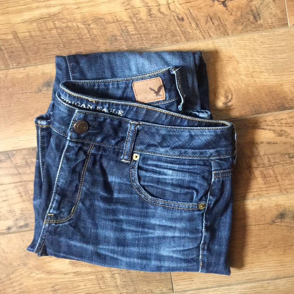 AE straight stretch 14 Long jeans